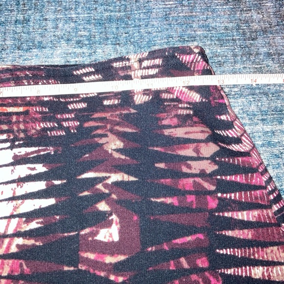 Abercrombie Fitch Sexy Body Con Mini Skirt Purple Multi Print Small - Picture 4 of 5